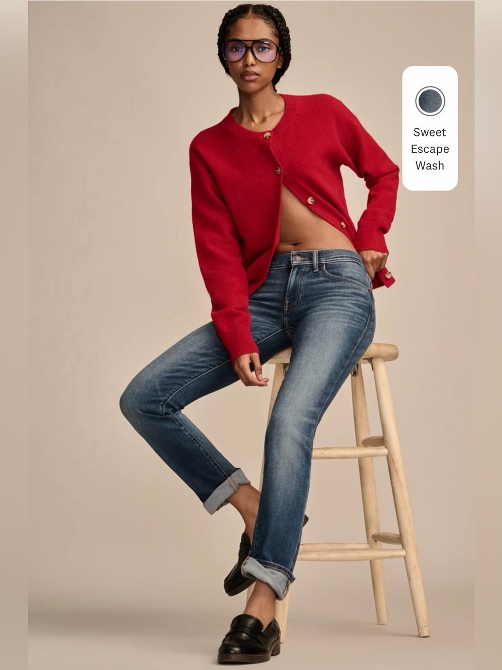 Lucky Brand Mid Rise Sweet Straight Jean 14/32R NWT
